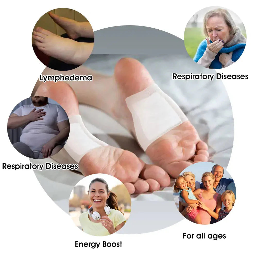 Bee Venom Lymphatic Detox Foot Patches (Set of 10) 🌿👣