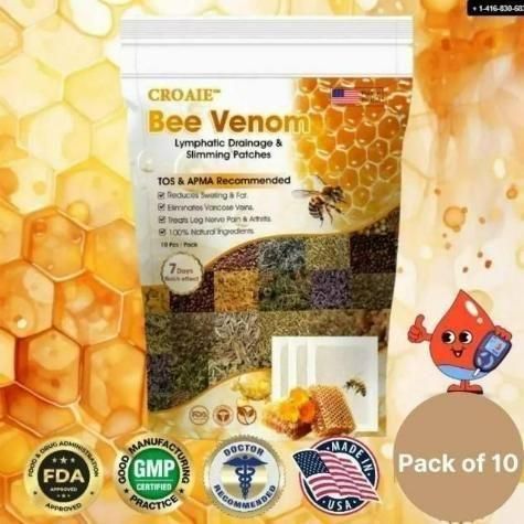 Bee Venom Lymphatic Detox Foot Patches (Set of 10) 🌿👣