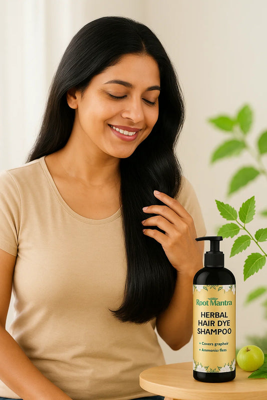 Herbal Hair Dye Shampoo – Covers Greys Naturally (Pack of 2)